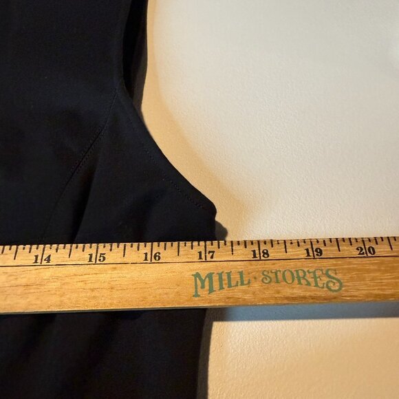 Spanx Women L Perfect Fit & Flare Dress Short Length Sleeveless Black Slimming - Picture 7 of 9